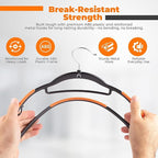 Plastic Hangers 50 Pack, Cascading Slim Space Saving Clothing Hangers - Image 8