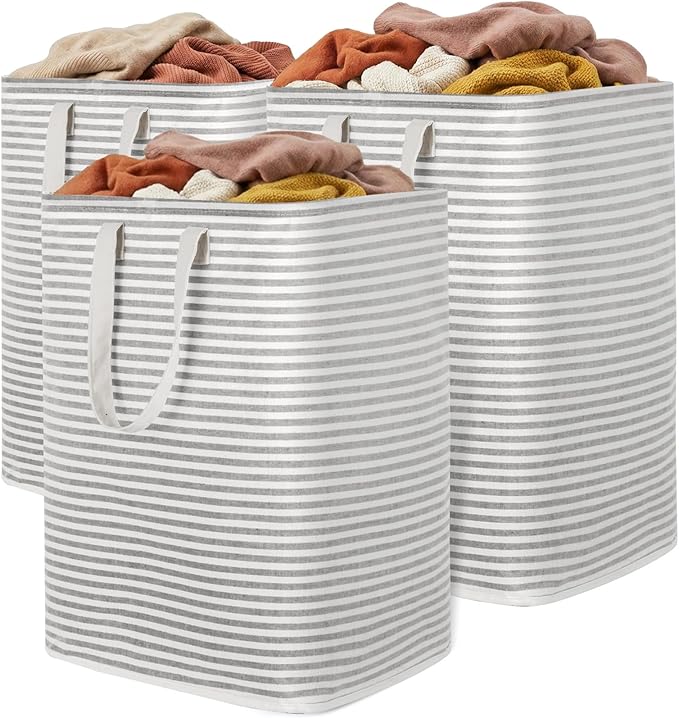 Lifewit 3 Pack Laundry Hamper Large Collapsible Laundry Baskets, Freestanding by Lifewit