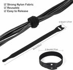OneLeaf 110PCS Reusable Cable Ties, Adjustable 8-inch Cord Organizer Ties - Image 2