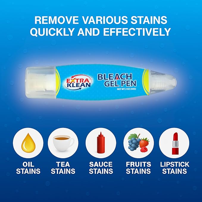 Bleach Gel Pen – Double-Ended Stain Remover Pen - Image 3