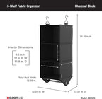 ClosetMaid 3-Shelf Fabric Hanging Closet Organizer - Image 3