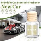 AROIC 6 Pack Car Air Freshener Hanging, New Car Scent Natural Plant Essential - Image 4