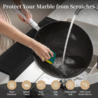 Sink Edge Protector with Suction Cup, Silicone Sink Splash Guard - Image 3