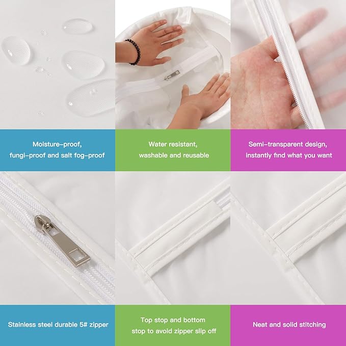 12-Pack Hanging Garment Bags - Image 4