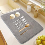 2Pack Large Dish Drying Mat for Kitchen Counter, 24 x 17 Inch Microfiber - Image 6