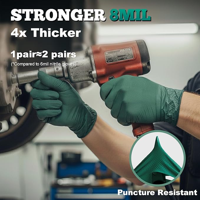 TitanFlex Heavy Duty Industrial Nitrile Gloves - Image 2