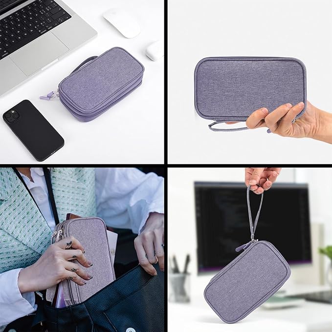 Travel Electronic Organizer Pouch Bag, Waterproof Portable Electronic - Image 5