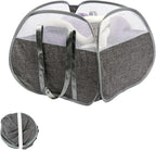 Collapsible Laundry Basket, 90L Foldable Pop-up Laundry Hamper by HEDONLEE