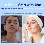 Clean Face Towels, Disposable Face Towels, Makeup Remover Dry Wipes, 10in X - Image 3