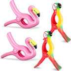 4 Pieces Beach Towel Clip Jumbo Size Chair Clips Towel Holder Clothes Pegs by Waydress