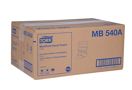 Tork Multifold Hand Towel White H2, 100% Recycled Fibers, 16 x 250 Towels - Image 9