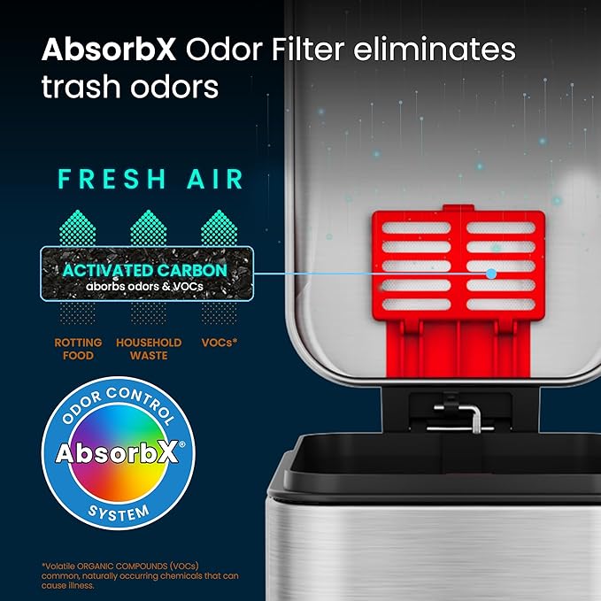 iTouchless 1.32 Gallon SoftStep 2.0 Bathroom Trash Can - Image 3