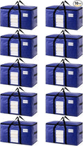 TAILI 10 Pack Dark Blue Extra Large Moving Bags, Heavy Duty Totes by TAILI