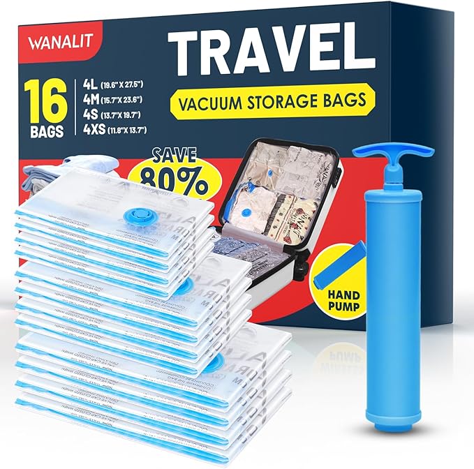 Travel Vacuum Storage Bags by WANALIT
