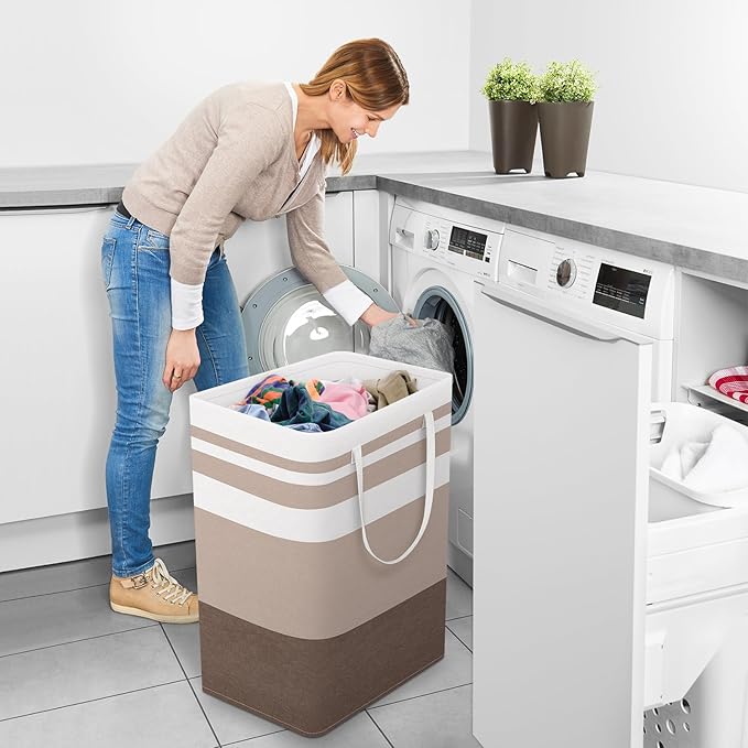 StorageRight Large Collapsible Laundry Basket Hamper - Image 6