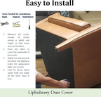 3 yds. X 63 ins. Upholstery Dust Cover Fabric Replacement, Non-Woven Black - Image 5