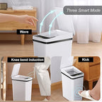 Yatmung 2.5 Gallon Smart Trash Can Sensor Motion - Image 2