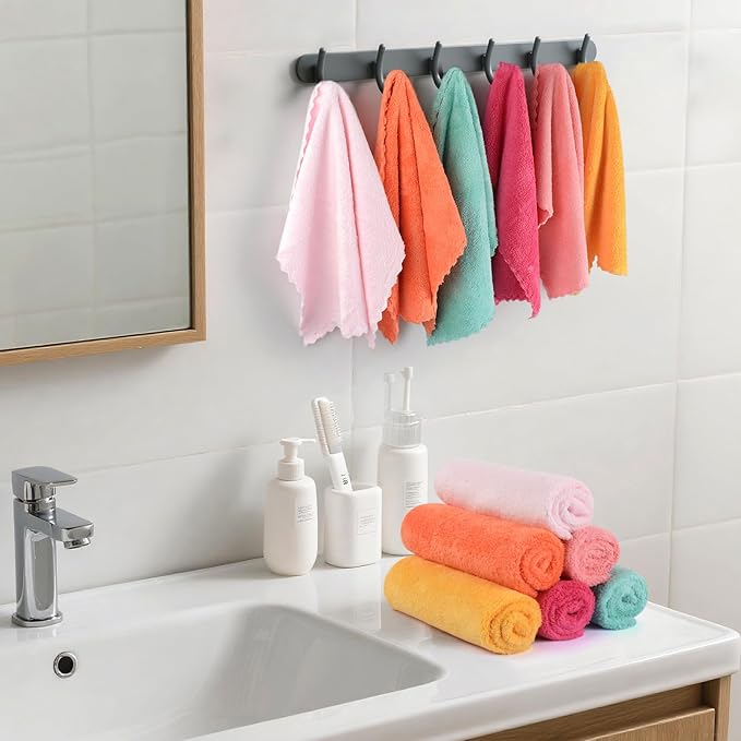 Microfiber Face Cloth Reusable Makeup Remover Facial Cleansing Towel Ultra Soft - Image 6