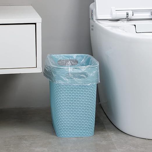 UUJOLY Plastic Small Trash Can Wastebasket, Garbage Container Basket - Image 2