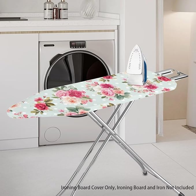 Flower Print Cover for Ironing Board 15x54 Inch Standard Size Flower Print Iron - Image 2