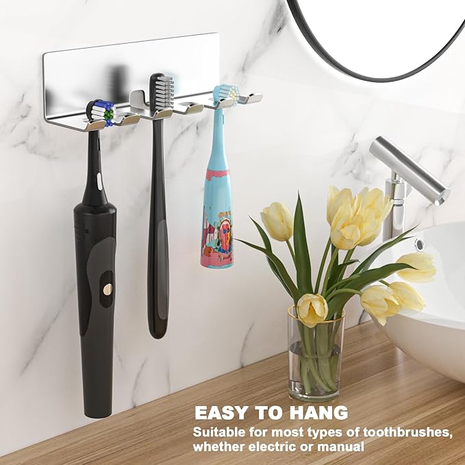 Electric Toothbrush Head Holder, Toothbrush Holders Wall Mounted, Electric - Image 4