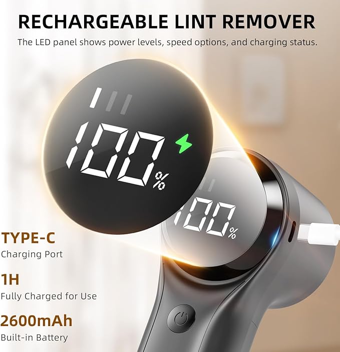 Fabric Shaver, Electric Lint Remover, Rechargeable Lint Shaver, Household - Image 3