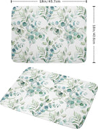 Kawani Watercolor Sage Leaves Dish Drying Mats - Image 2