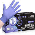 Disposable Nitrile Exam Gloves, Box of 100, Violet Nitrile Gloves Disposable by SwiftGrip
