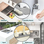 Daily Treasures 2Pack 13"x4.7" Silicone Faucet Splash Guard & Soap Dish - Image 7