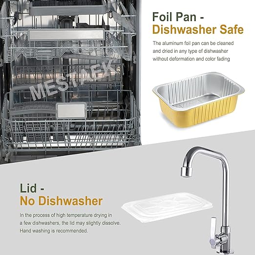 11" x 7.7" Heavy-Duty Aluminum Foil Pans - Image 6