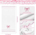 2 Pcs Scalloped Hand Towels 100% Cotton Fingertip Towels - Image 2
