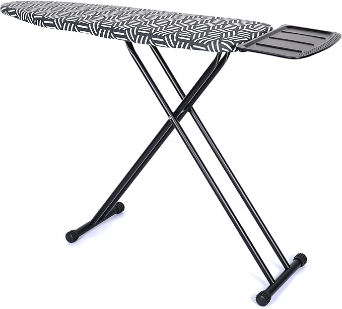 caius Ironing Board, Height Adjustable Heavy Duty Metal Iron Board - Image 9