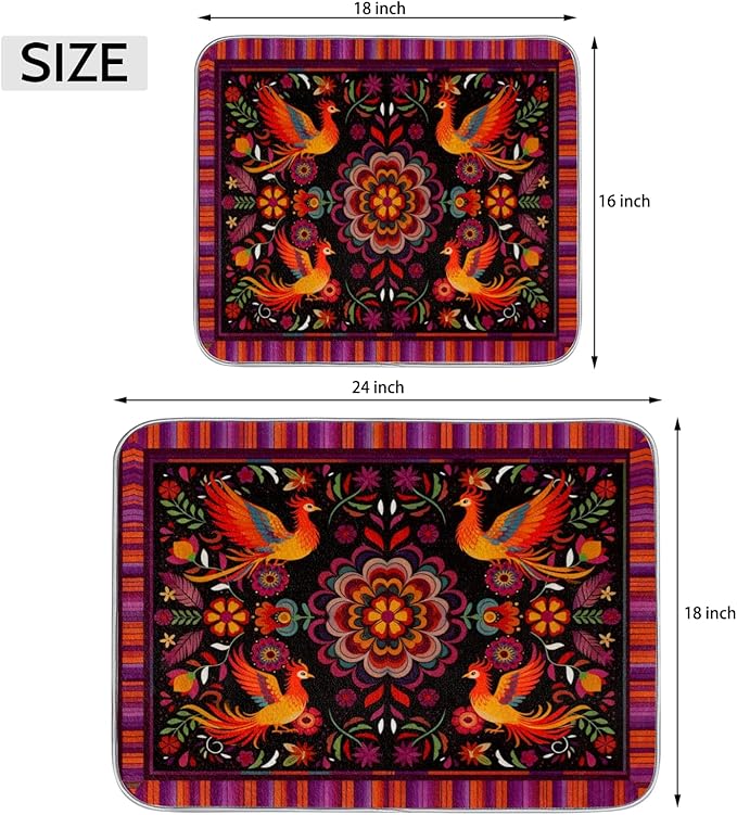 Dish Drying Mats with Hanging Loop - Image 2