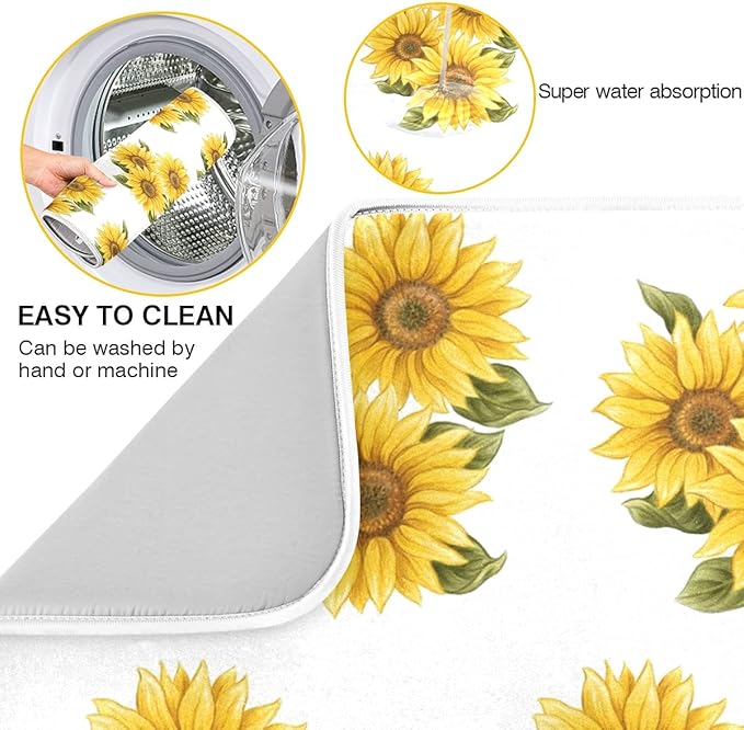 Absorbent Dish Drying Mat for Kitchen Counter - Image 2