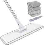 18" Professional Microfiber Mop Floor Cleaning System, Flat Mops by Makelifeeasier