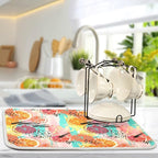 Absorbent Dish Drying Mat for Kitchen Counter - Image 5