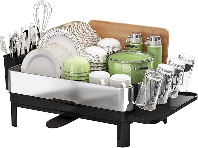 BOOSINY Stainless Steel Dish Drying Rack, Dish Racks by Boosiny