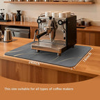 Coffee Bar Mat 24x16 Inch, Absorbent Hide Stain Rubber Backed Dish Drying Mat - Image 2