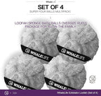 Loofah Sponge Bath Sponge for Women Men 4 Pack - Image 5