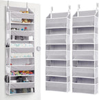 ULG 2 Pack 5-tier Over the Door Organizer Light Gray - Image 7