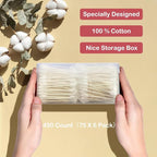 Precision and Flattened Tip 450pcs Cotton Swabs - Image 2
