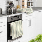 Jacquotha Green Striped Hand Towels - Image 2
