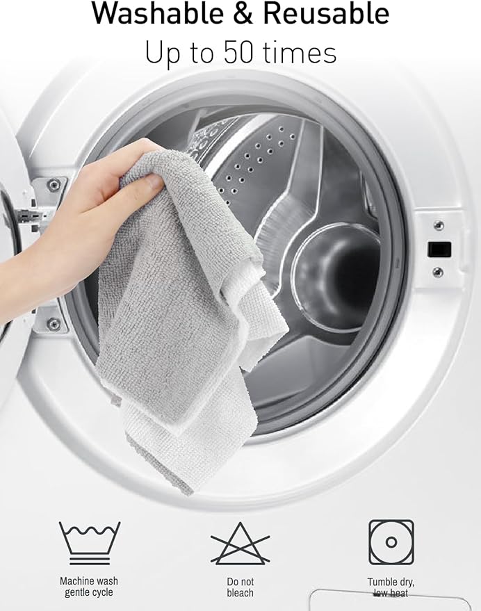 Fantasticlean Microfiber Cleaning Cloth Roll -75 Pack, Tear Away Microfiber - Image 8