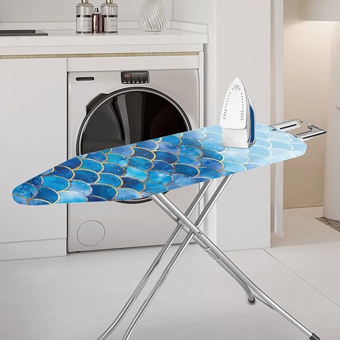 Blue Mermaid Ironing Board Cover and Pad 15x54 Inch - Image 2