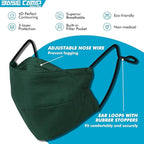 BASE CAMP Reusable Cloth Dust Face Masks 100% Cotton Washable Adjustable - Image 2