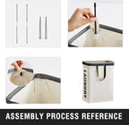 Slim Laundry Hamper with Removable Inner Bag and Side Handles, 45L Small - Image 5