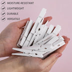 50Pcs White Wooden Clothespins, 2.9 inch Clothes Pins - Image 6