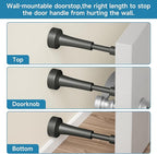 2PCS Spring Door Stoppers for Wall - Image 7