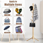 Haddockway Wooden Coat Rack Stand - Image 6