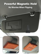 Patented Leather Car Air Freshener Visor Clip, Compatible - Image 5
